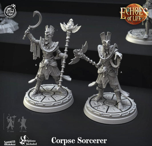3D Printed Cast n Play Corpse Sorcerer 28mm 32mm D&D - 3D Printing Boss 