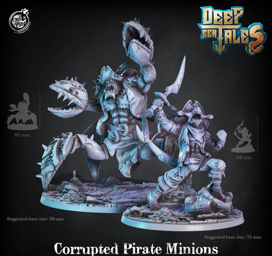 3D Printed Cast n Play Corrupted Pirate Minions 28mm 32mm D&D - 3D Printing Boss 