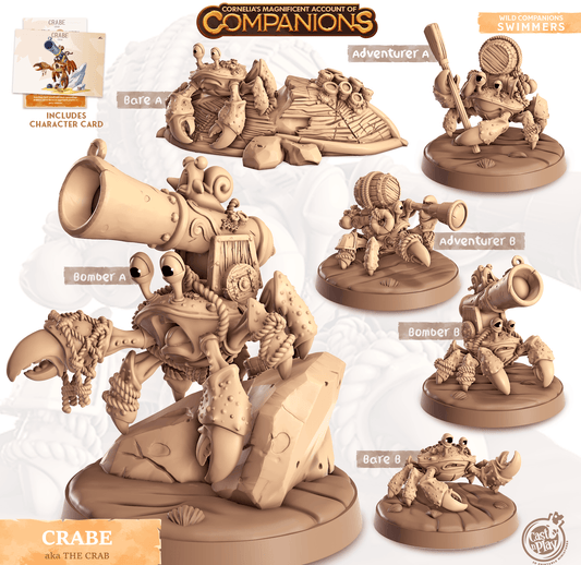 3D Printed Cast n Play Crabe - Crab Companions 28mm 32mm D&D - 3D Printing Boss 