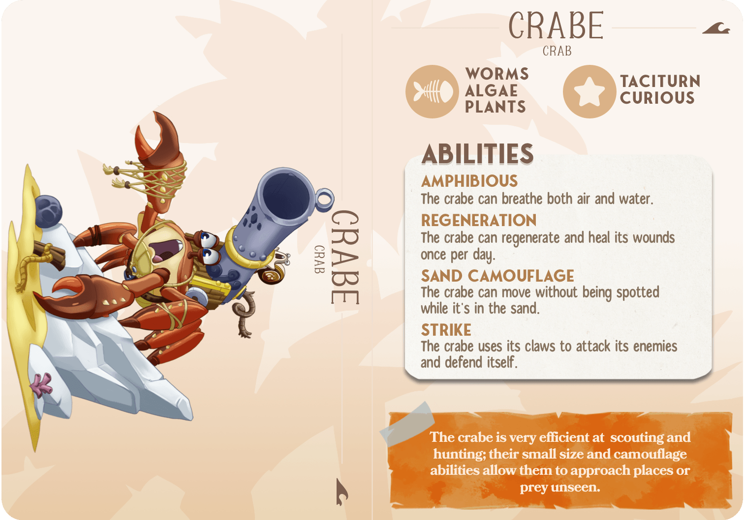 3D Printed Cast n Play Crabe - Crab Companions 28mm 32mm D&D - 3D Printing Boss 