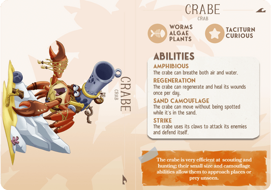 3D Printed Cast n Play Crabe - Crab Companions 28mm 32mm D&D - 3D Printing Boss 