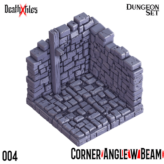 3D Printed Cast n Play Death x Tiles Corner Walls Set 28mm 32mm D&D - 3D Printing Boss 