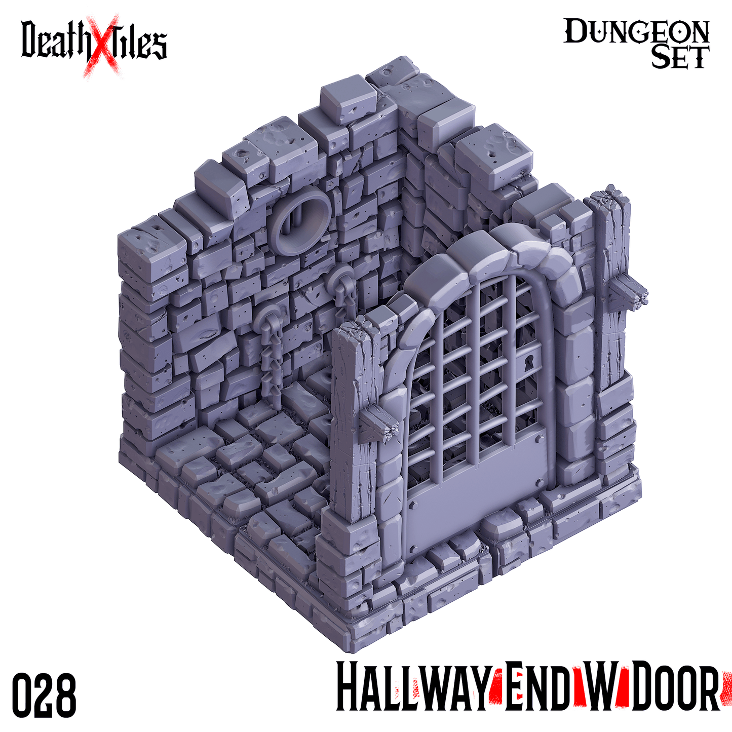 3D Printed Cast n Play Death x Tiles Hallways Set 28mm 32mm D&D - 3D Printing Boss 