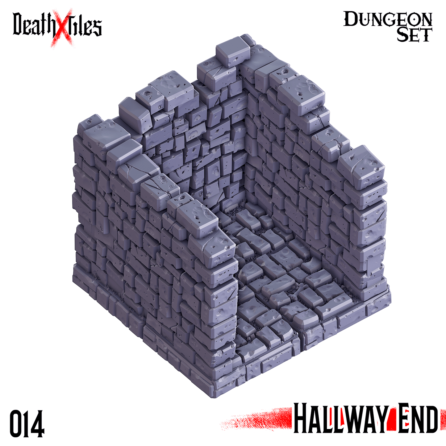 3D Printed Cast n Play Death x Tiles Hallways Set 28mm 32mm D&D - 3D Printing Boss 