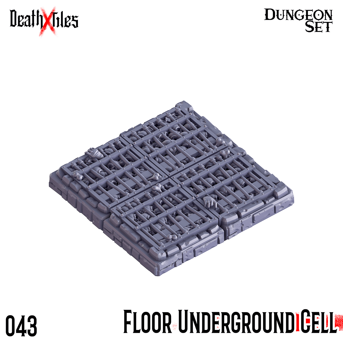 3D Printed Cast n Play Death x Tiles Scatter Floor Set 28mm 32mm D&D - 3D Printing Boss 