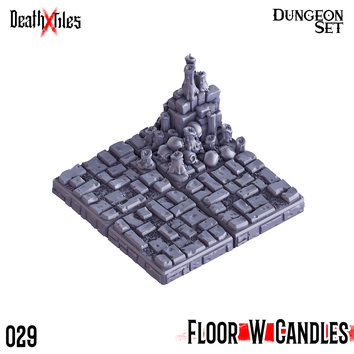 3D Printed Cast n Play Death x Tiles Scatter Floor Set 28mm 32mm D&D - 3D Printing Boss 