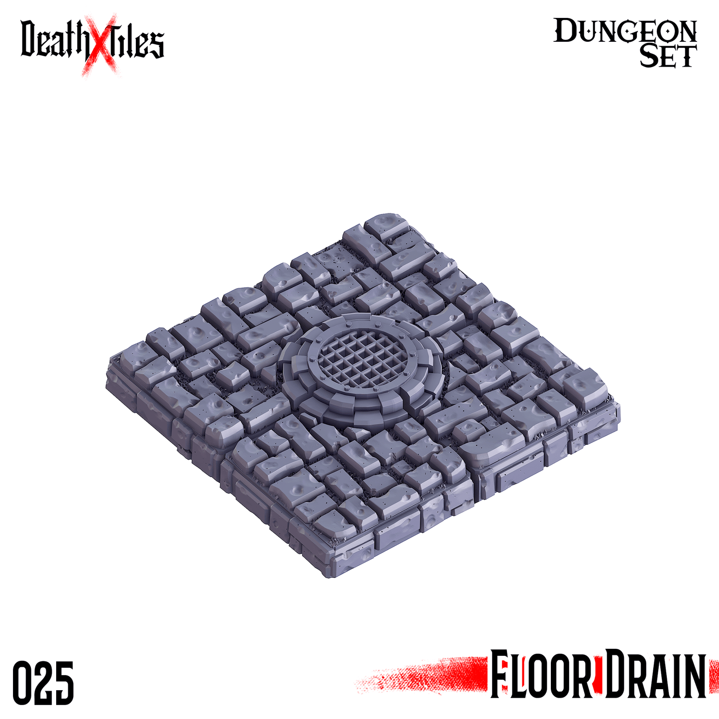 3D Printed Cast n Play Death x Tiles Scatter Floor Set 28mm 32mm D&D - 3D Printing Boss 