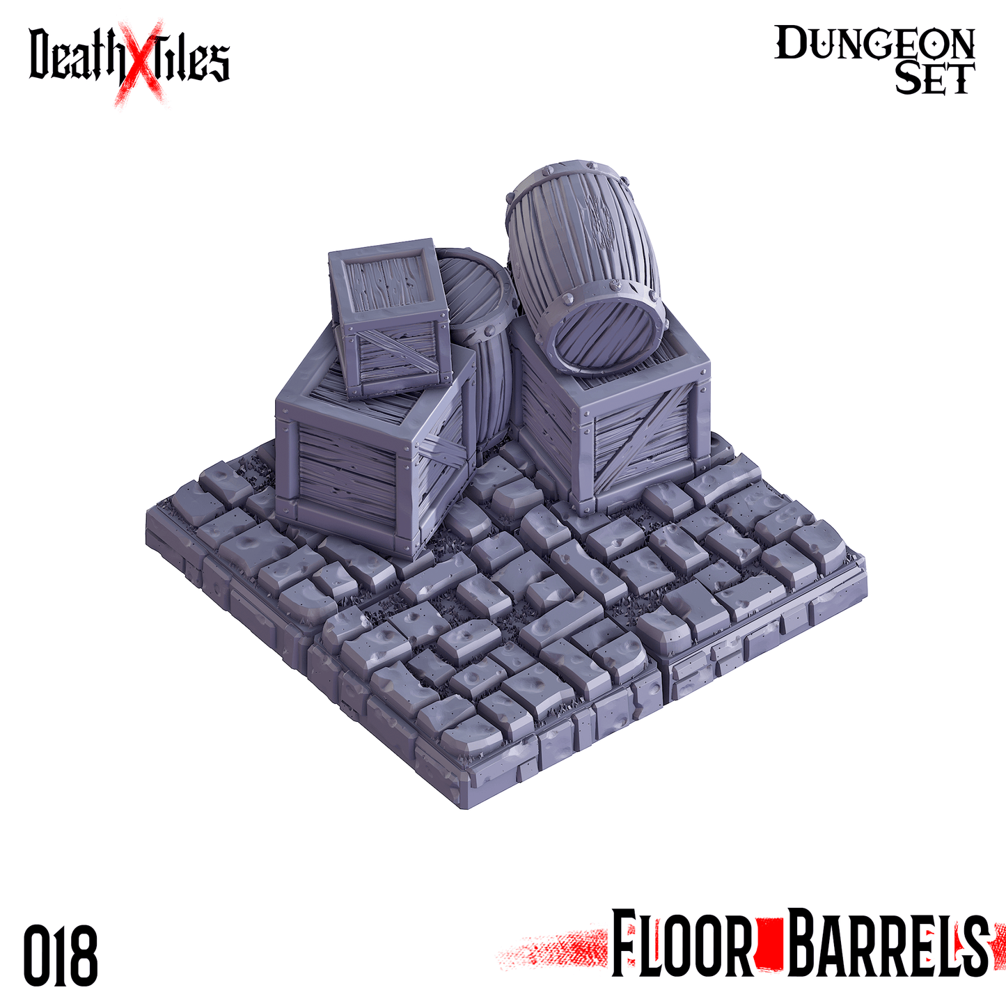 3D Printed Cast n Play Death x Tiles Scatter Floor Set 28mm 32mm D&D - 3D Printing Boss 