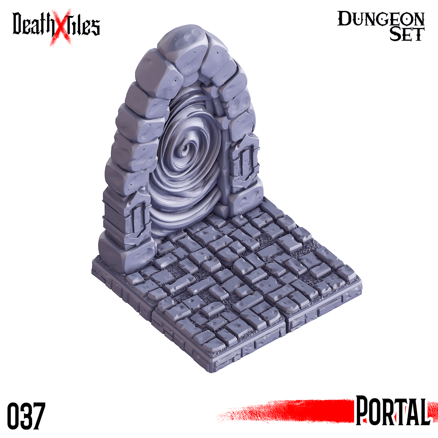 3D Printed Cast n Play Death x Tiles - Straight Walls Set 28mm 32mm D&D - 3D Printing Boss 