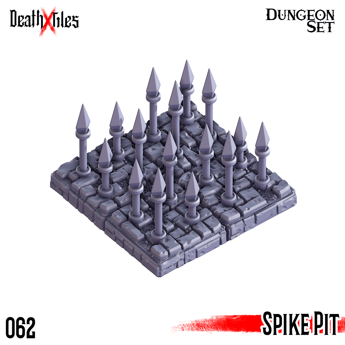 3D Printed Cast n Play Death x Tiles - Trap Bundle 2 Dungeon Tile Set - 3D Printing Boss 
