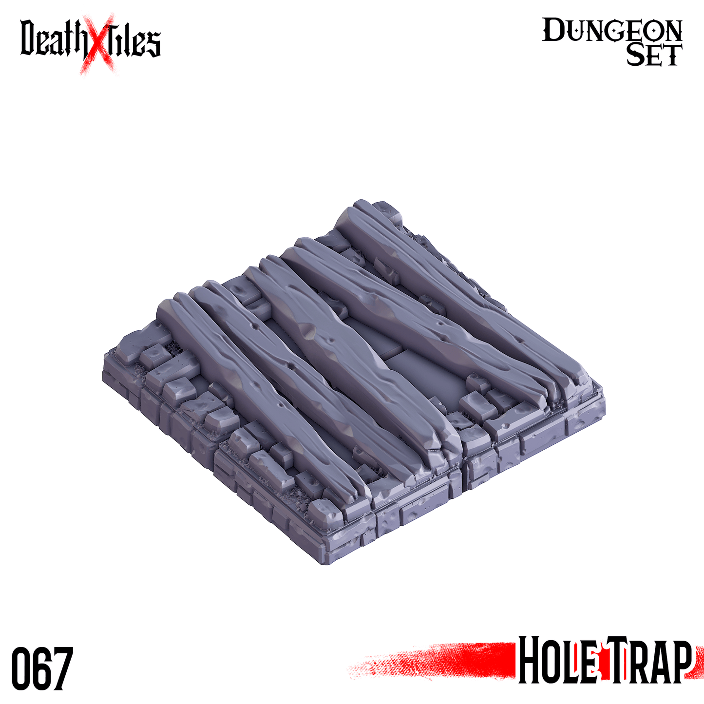 3D Printed Cast n Play Death x Tiles - Trap Bundle 2 Dungeon Tile Set - 3D Printing Boss 