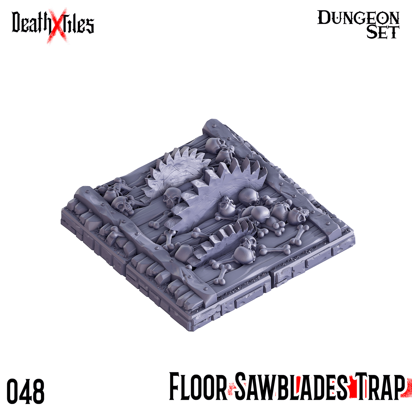 3D Printed Cast n Play Death x Tiles - Trap Bundle Set 2 Dungeon Set 28mm 32mm D&D - 3D Printing Boss 