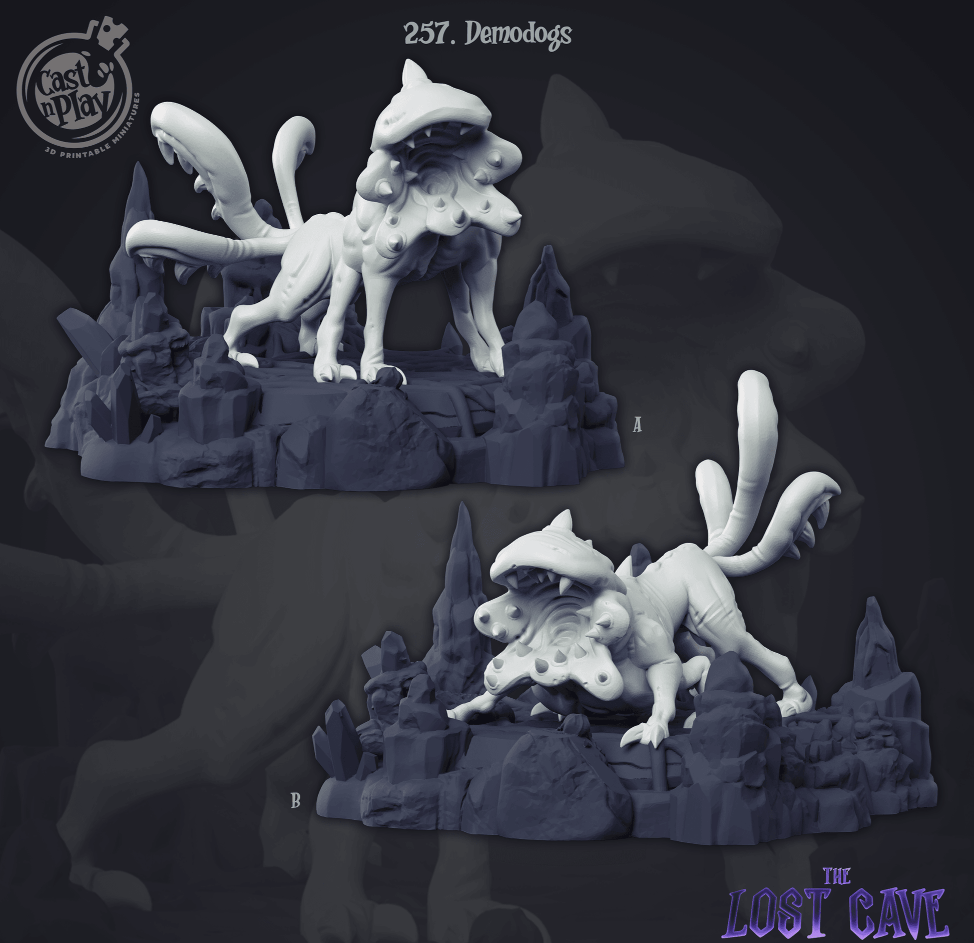 3D Printed Cast n Play Demodogs 28mm 32mm D&D - 3D Printing Boss 