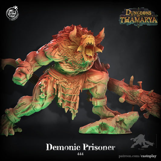 3D Printed Cast n Play Demonic Prisoner Dungeons of Thamarya Set 28mm 32mm D&D - 3D Printing Boss 