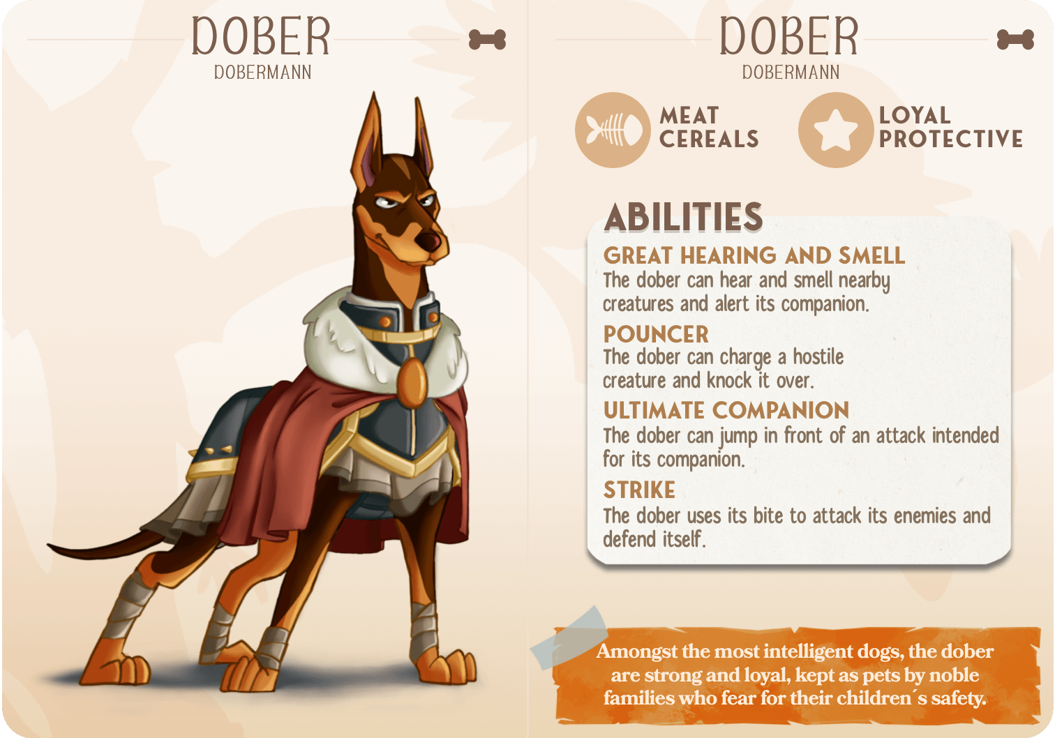 3D Printed Cast n Play Dober - Dobermann Companions 28mm 32mm D&D - 3D Printing Boss 