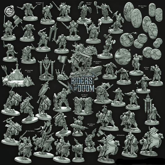 3D Printed Cast n Play Doom Sentry Riders of Doom Set 28mm 32mm D&D - 3D Printing Boss 