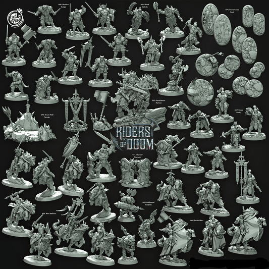 3D Printed Cast n Play Doomed Field Terrain Riders of Doom Set 28mm 32mm D&D - 3D Printing Boss 