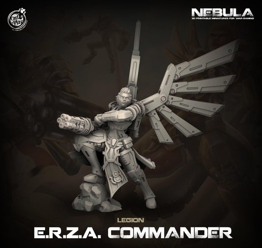 3D Printed Cast n Play ERZA Commander Nebula Origins 28mm 32mm D&D - 3D Printing Boss 