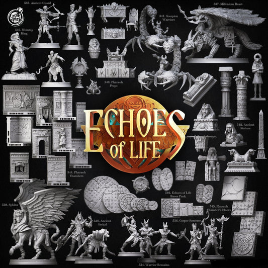3D Printed Cast n Play Echoes of Life Bases Set 28mm 32mm D&D - 3D Printing Boss 