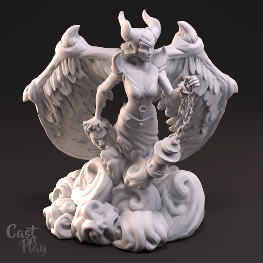 3D Printed Cast n Play Evil Mistress 28mm 32mm D&D - 3D Printing Boss 