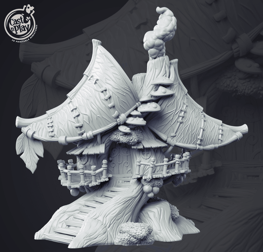 3D Printed Cast n Play Fairy House 28mm 32mm D&D - 3D Printing Boss 