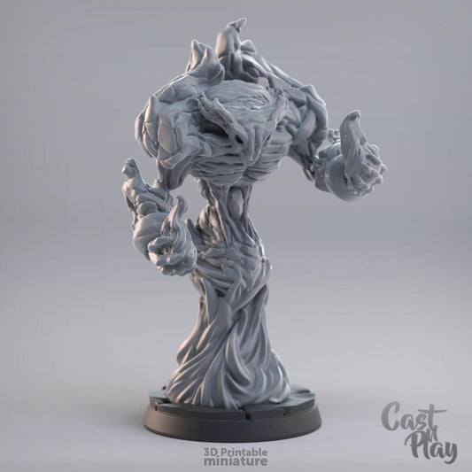 3D Printed Cast n Play Fire Elemental 28mm 32mm D&D - 3D Printing Boss 