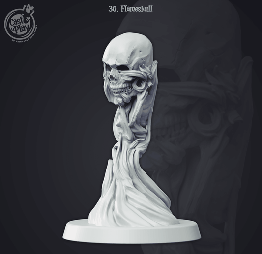 3D Printed Cast n Play Flameskull 28mm 32mm D&D - 3D Printing Boss 