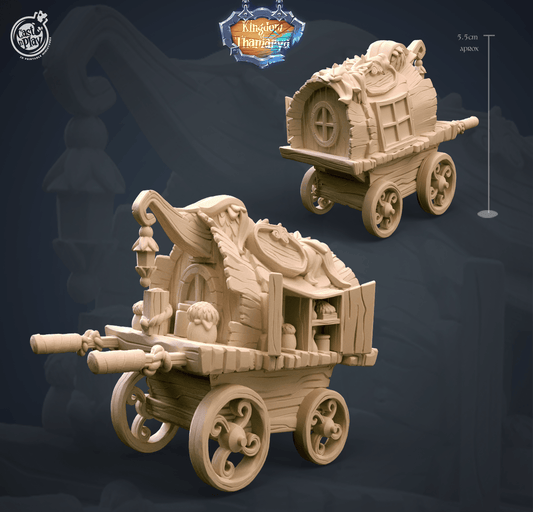 3D Printed Cast n Play Flowers Cart Kingdom Of Thamarya 28mm 32mm D&D - 3D Printing Boss 