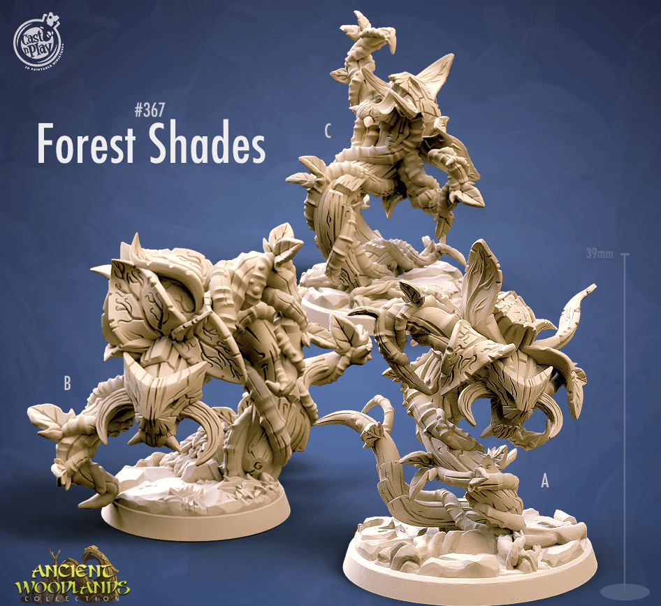 3D Printed Cast n Play Forest Shades Ancient Woodlands - 28mm 32mm D&D - 3D Printing Boss 
