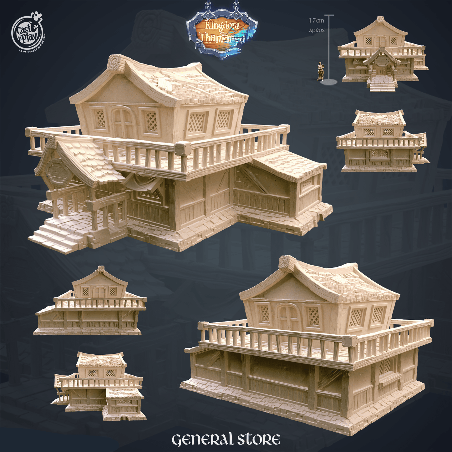 3D Printed Cast n Play General Store Kingdom Of Thamarya 28mm 32mm D&D - 3D Printing Boss 
