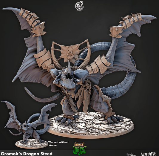 3D Printed Cast n Play Gromoks Dragon Steed Iron Skull Orcs 28mm 32mm D&D - 3D Printing Boss 