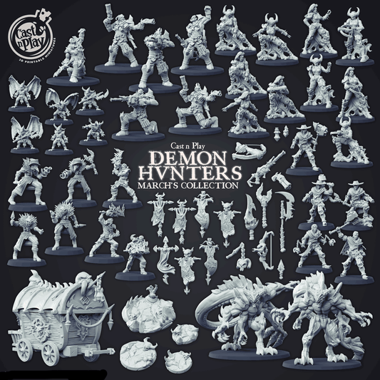 3D Printed Cast n Play Grul Hellbourne 28mm 32mm D&D - 3D Printing Boss 
