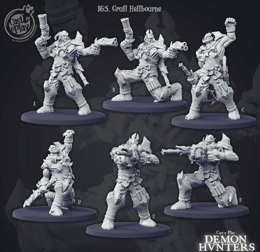 3D Printed Cast n Play Grul Hellbourne 28mm 32mm D&D - 3D Printing Boss 