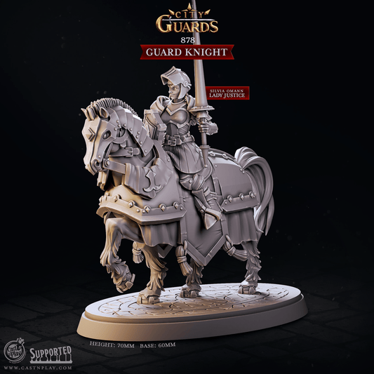 3D Printed Cast n Play Guard Knight City Guards Set 28mm 32mm D&D - 3D Printing Boss 