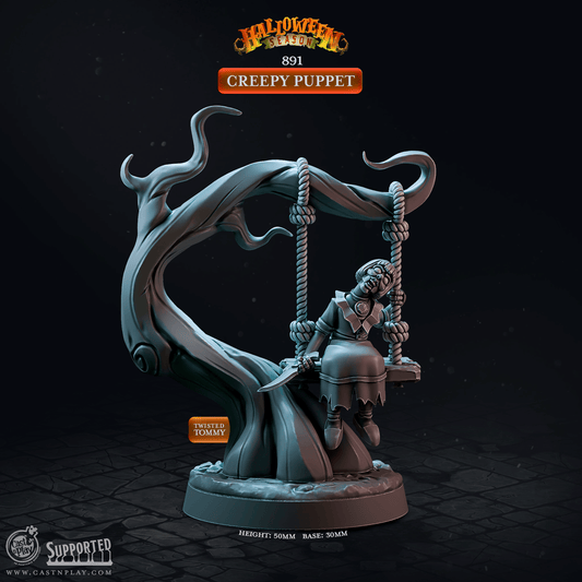 3D Printed Cast n Play Halloween Season Creepy Puppet 28mm 32mm D&D - 3D Printing Boss 