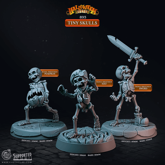 3D Printed Cast n Play Halloween Season Tiny Terrors 28mm 32mm D&D - 3D Printing Boss 