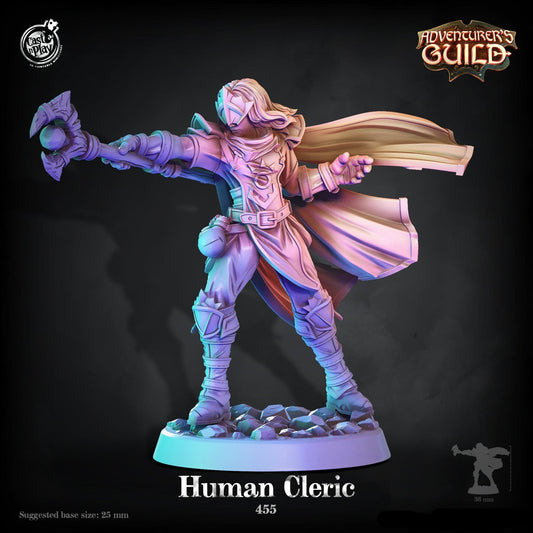 3D Printed Cast n Play Human Cleric 28mm 32mm D&D - 3D Printing Boss 