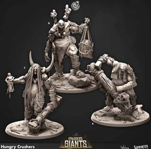 3D Printed Cast n Play Hungry Crushers Kragger's Giants Set 28mm 32mm D&D - 3D Printing Boss 