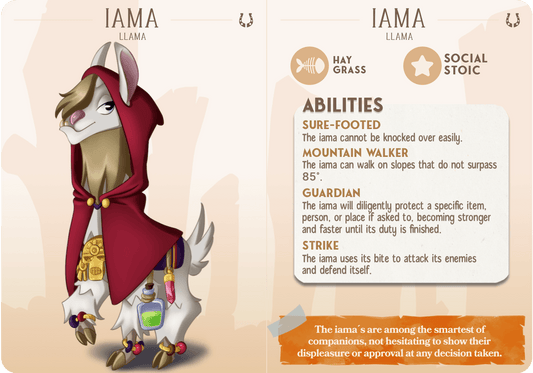 3D Printed Cast n Play Iama - The Llama Companions 28mm 32mm D&D - 3D Printing Boss 