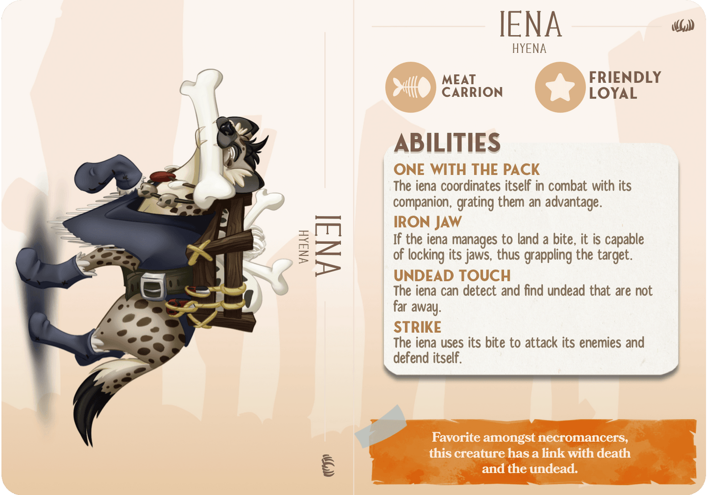 3D Printed Cast n Play Iena - The Hyena Companions 28mm 32mm D&D - 3D Printing Boss 