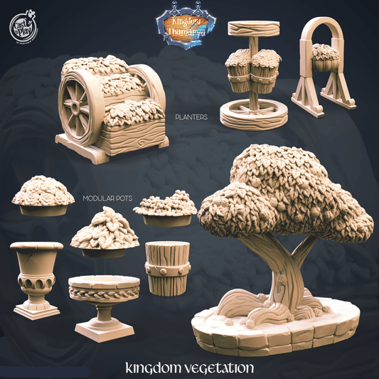 3D Printed Cast n Play Kingdom Vegetation Kingdom Of Thamarya 28mm 32mm D&D - 3D Printing Boss 