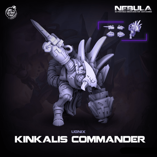 3D Printed Cast n Play Kinkalis Commander Nebula Origins 28mm 32mm D&D - 3D Printing Boss 