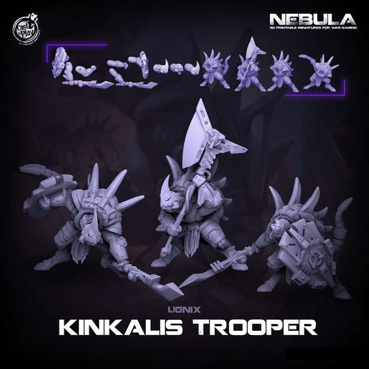 3D Printed Cast n Play Kinkalis Troopers Nebula Origins 28mm 32mm D&D - 3D Printing Boss 