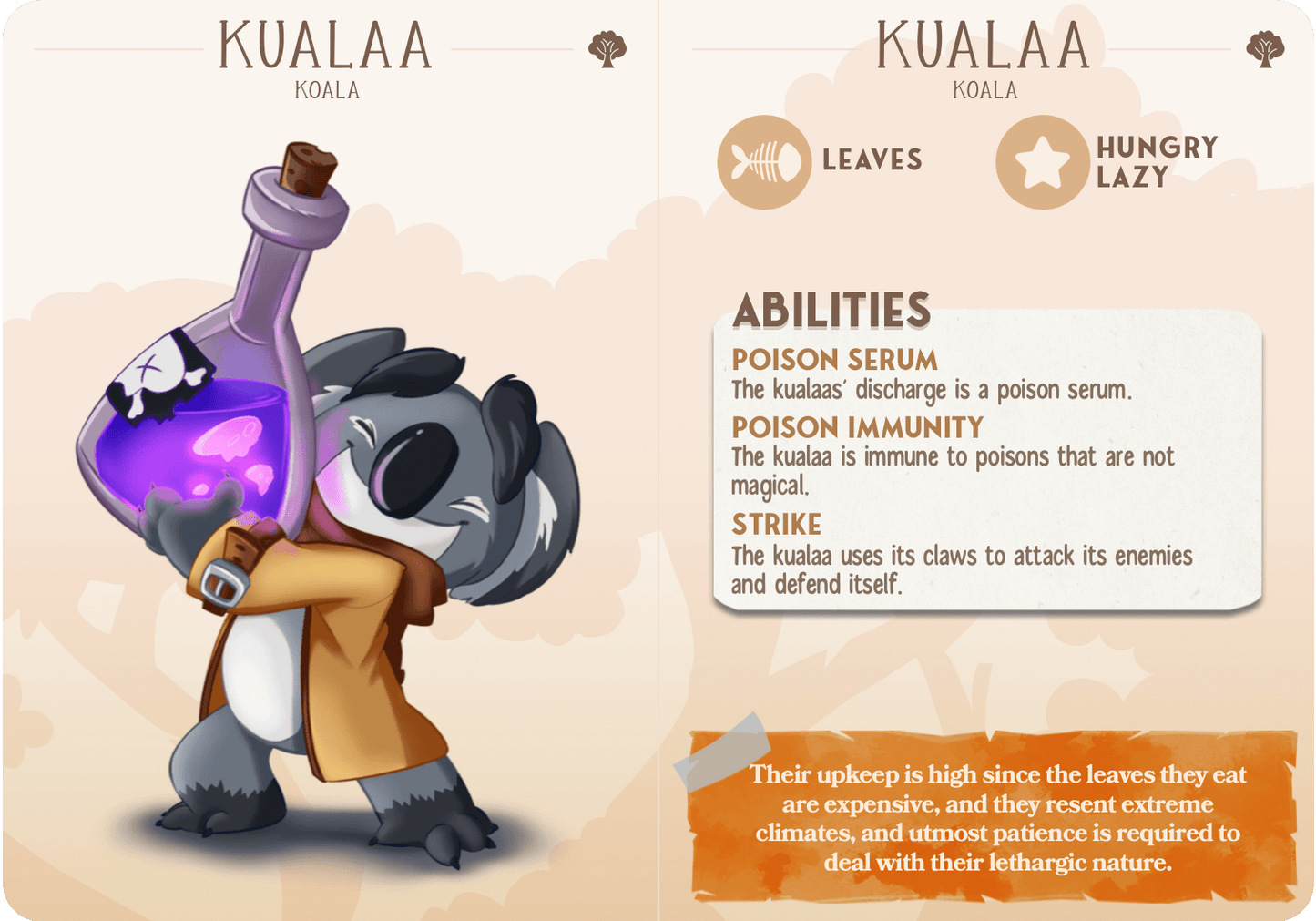 3D Printed Cast n Play Kualaa - Koala Companions 28mm 32mm D&D - 3D Printing Boss 
