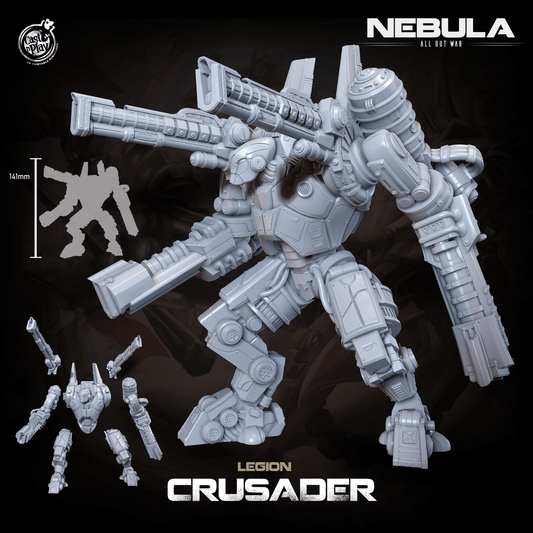 3D Printed Cast n Play Legion Crusader (Titan) Nebula All Out War 28mm 32mm D&D - 3D Printing Boss 