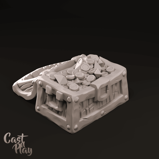 3D Printed Cast n Play Loot Chest 28mm 32mm D&D - 3D Printing Boss 