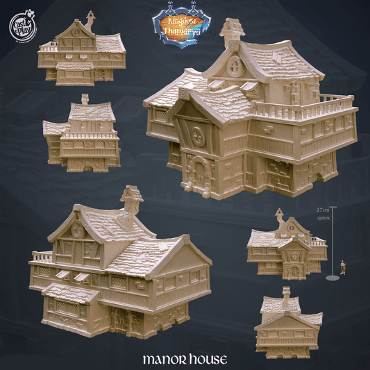 3D Printed Cast n Play Mannor House Kingdom Of Thamarya 28mm 32mm D&D - 3D Printing Boss 