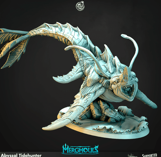 3D Printed Cast n Play Merghouls Abyssal Tidehunter 28mm 32mm D&D - 3D Printing Boss 