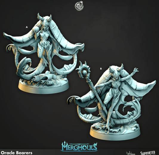 3D Printed Cast n Play Merghouls Oracle Bearers 28mm 32mm D&D - 3D Printing Boss 