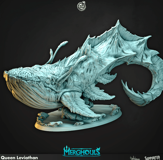 3D Printed Cast n Play Merghouls Queen Leviathan 28mm 32mm D&D - 3D Printing Boss 